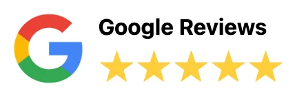 Image showing LeafSuite's five-star average Google reviews.